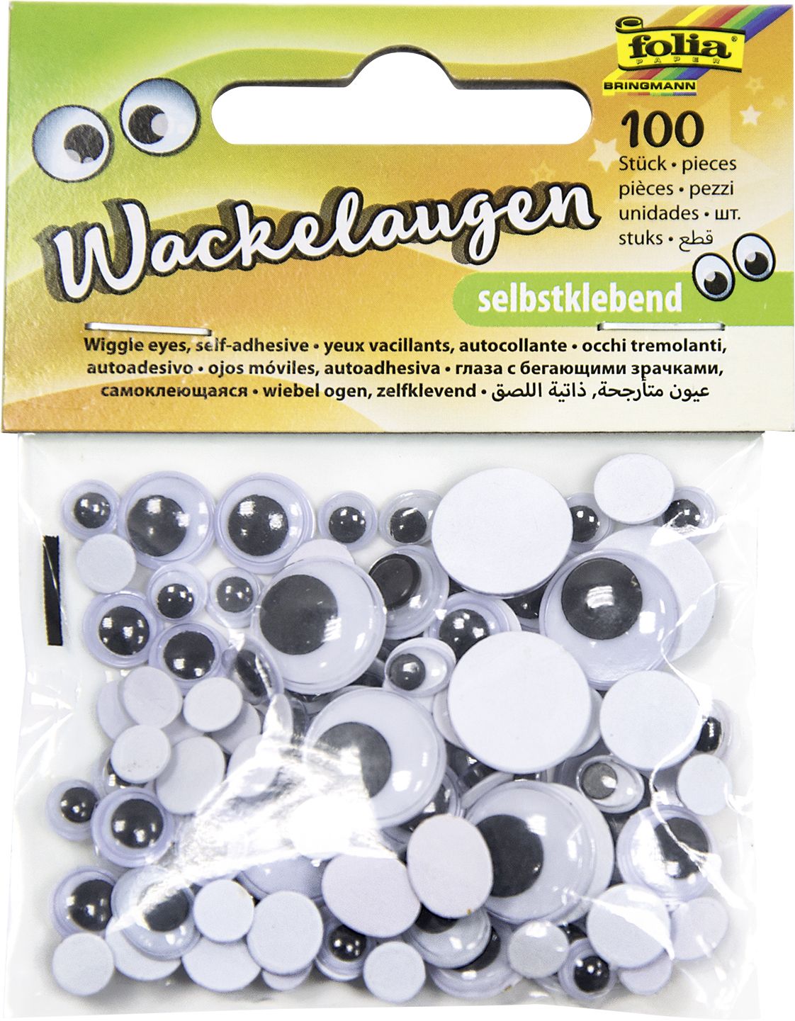 Wackelaugen - 100 Stück